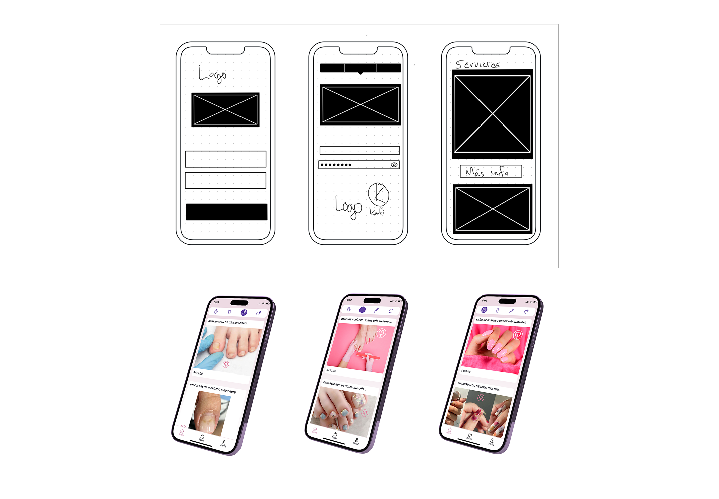 Karfi — wireframes